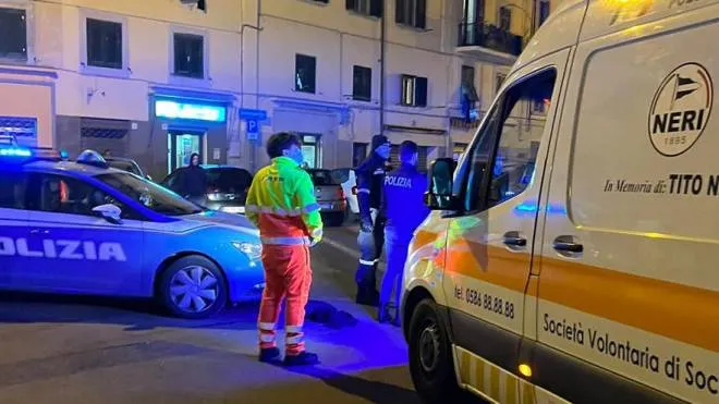 Livorno, polizia svs piazza dei mille