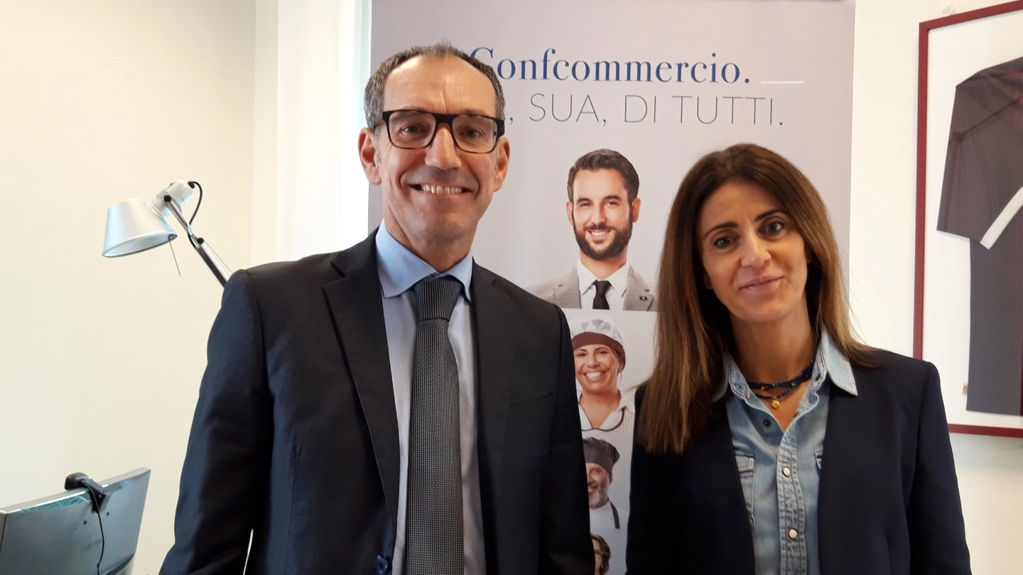 Federico Pieragnoli e Francesca Marcucci di Confcommercio