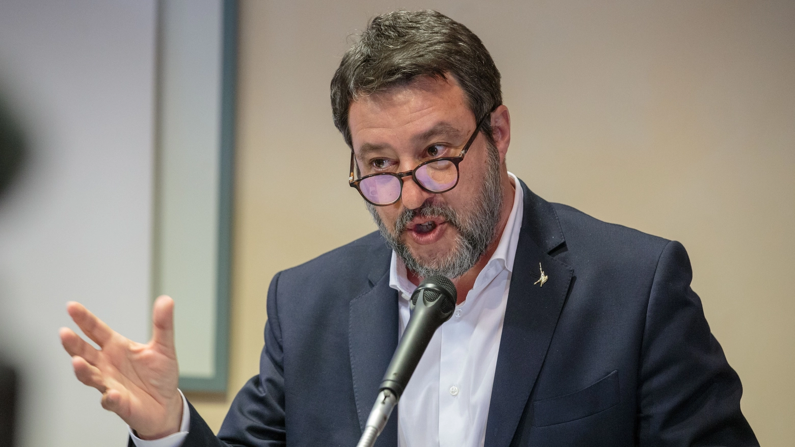 Matteo Salvini, ministro delle infrastrutture, all'assemblea Unione industriali Pisa