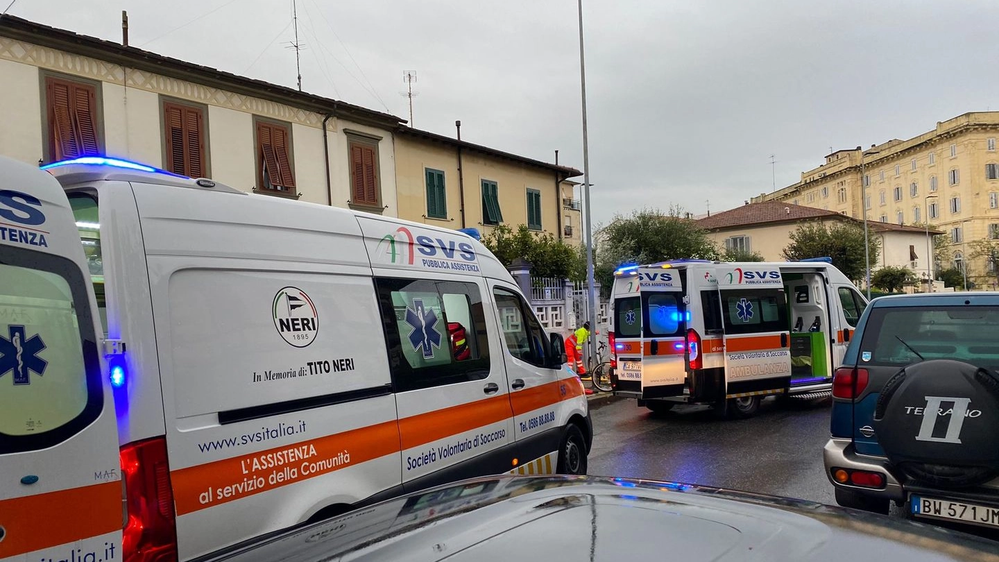 Un'ambulanza della Svs (Foto Lanari)