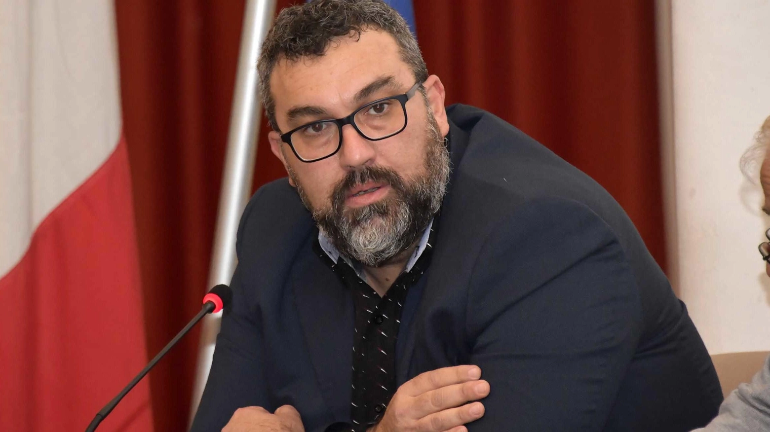 Fabrizio Zannotti, segretario Cgil Livorno (Foto Novi)