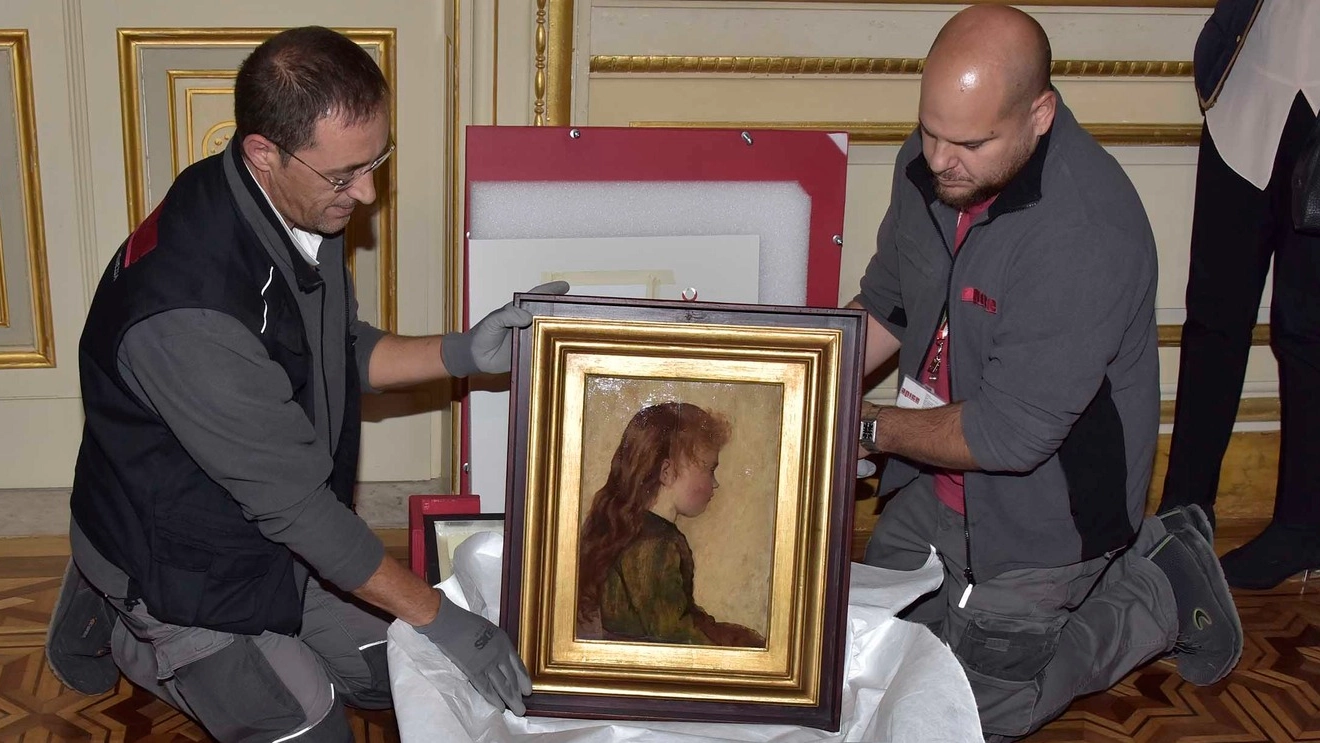 Il ritorno del dipinto Gotine Rosse al museo di Villa Mimbelli (Novi)