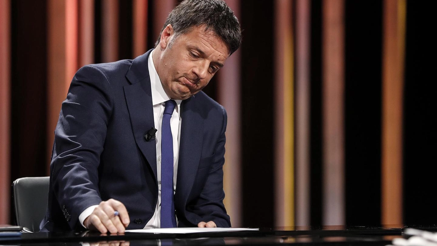 Matteo Renzi ospite a 'In 1/2 ora in più' (Ansa)