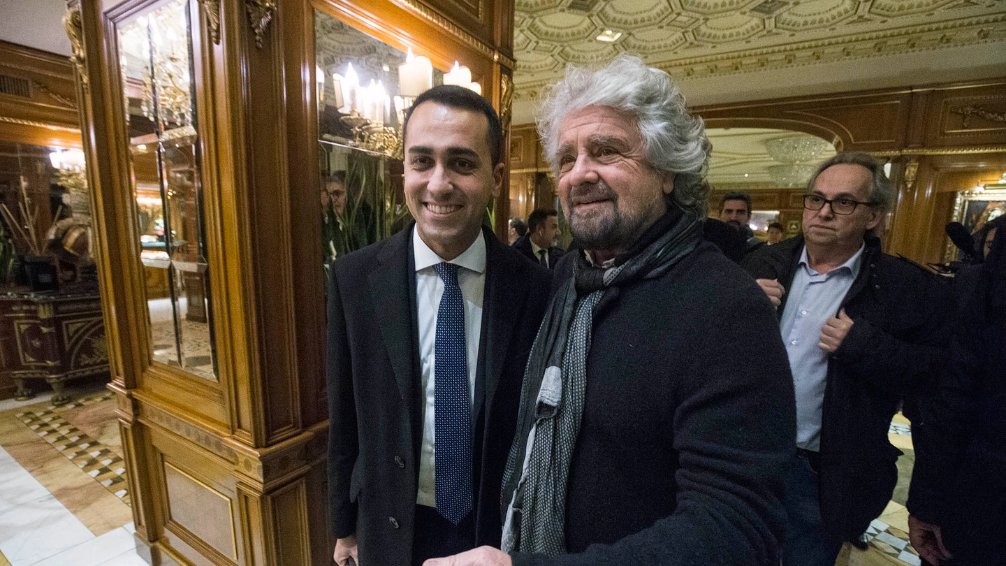 Elezioni 2018, Luigi Di Maio con Beppe Grillo