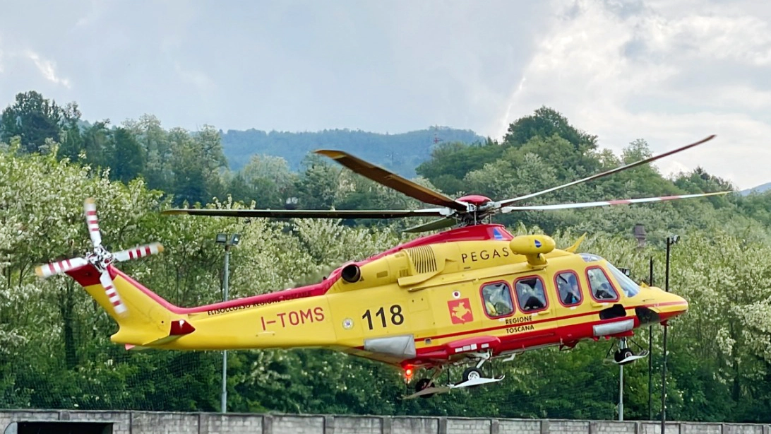 Un elicottero di soccorso 