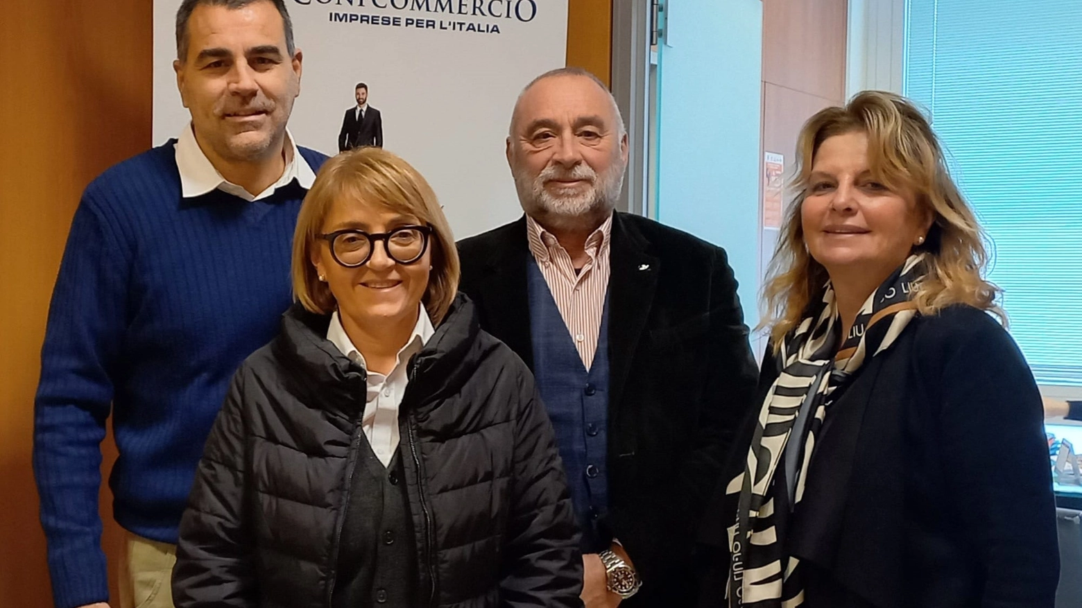 Nella foto Alessio Schiano, Giovanni Neri, Ursula Ida Pareti, Marina Calvaresi