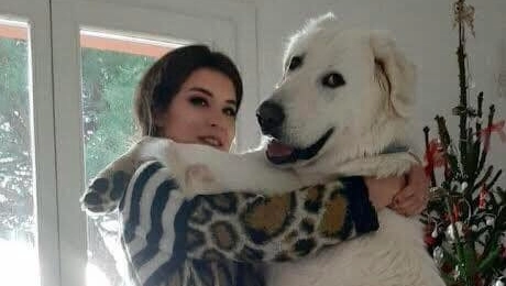 Sara Marchiani e il suo cane Oscar