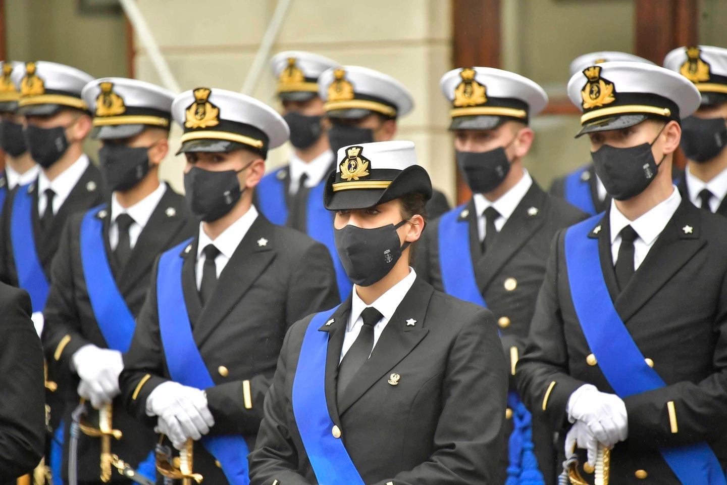 Il giuramento degli allievi dell'Accademia Navale di Livorno (foto Novi)