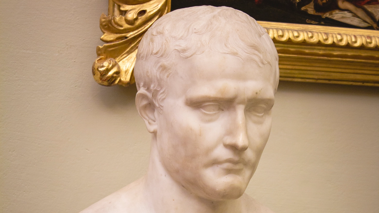 Busto di Napoleone custodito nella Galleria Moderna di Palazzo Pitti