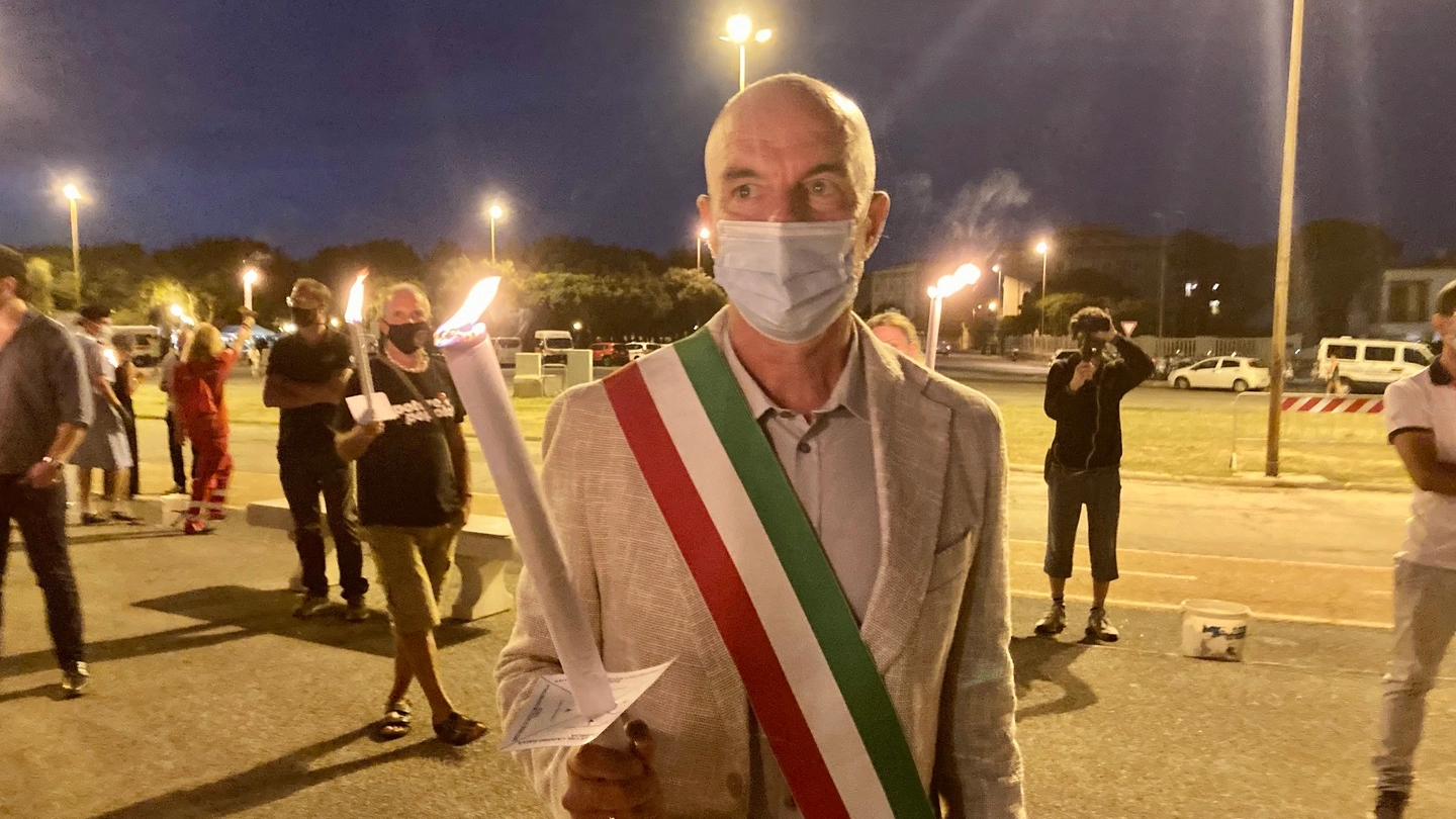 Livorno, il sindaco Luca Salvetti  (Alessio Novi)