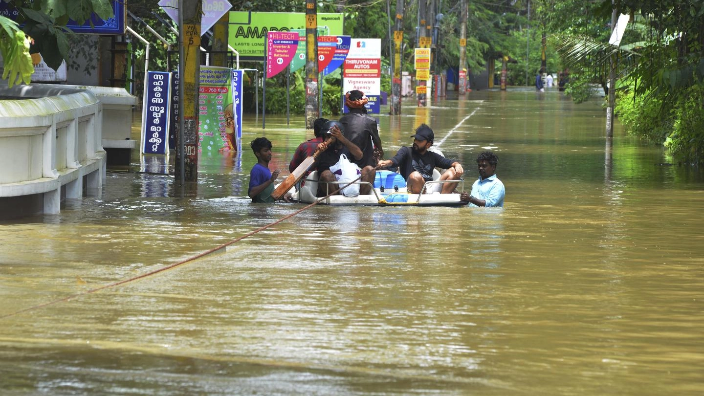 Alluvioni in Kerala (Ansa)