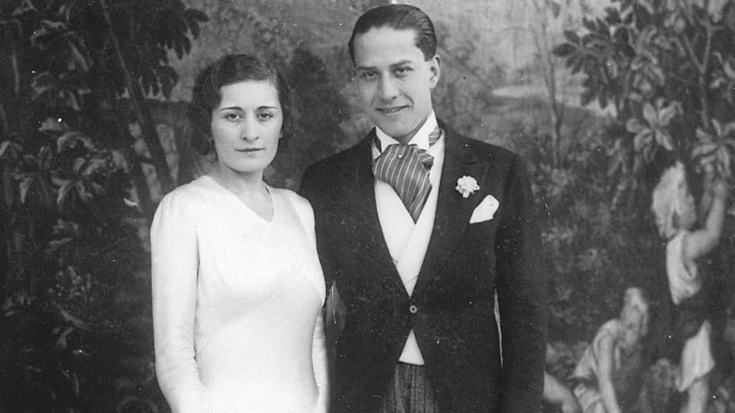 Edda Ciano Mussolini con il marito Galeazzo nel giorno del loro matrimonio