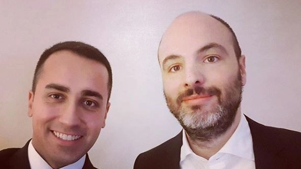 Andrea Roventini con Luigi Di Maio (Instagram)