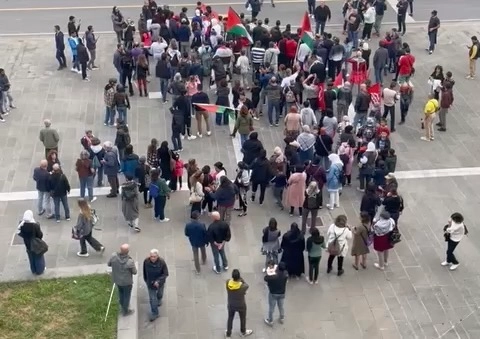 Livorno, manifestazione pro Palestina ￼