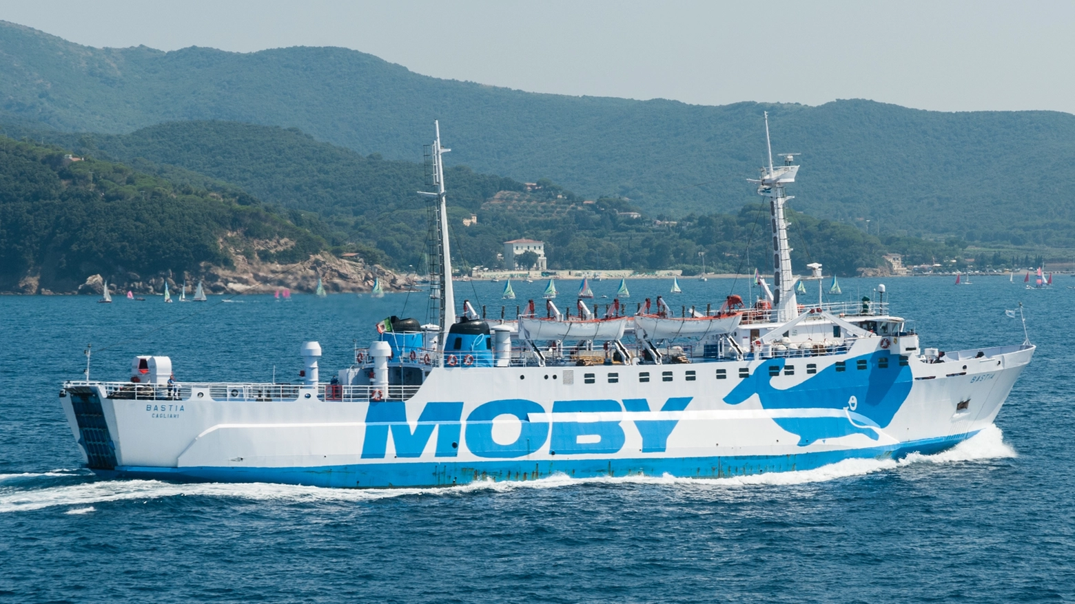 Il traghetto Moby Bastia (foto archivio)