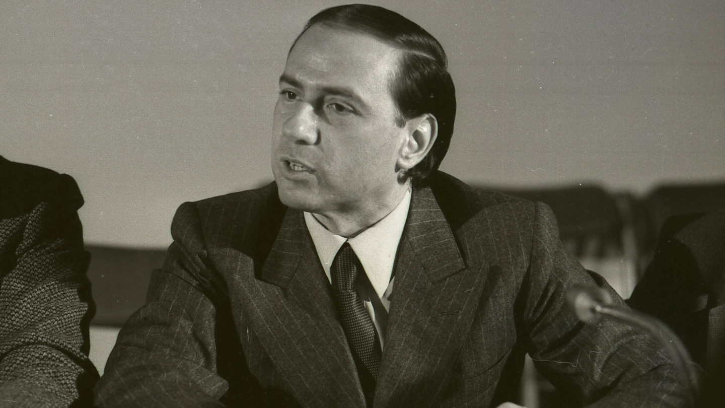 Un giovane Berlusconi nei primi anni ’80