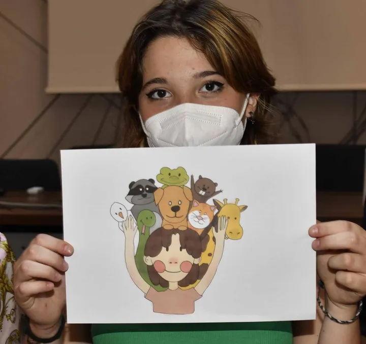 Il logo di Giulia Ficarra 17 anni della IIIA indirizzo artistico del liceo Cecioni che ha vinto la selezione