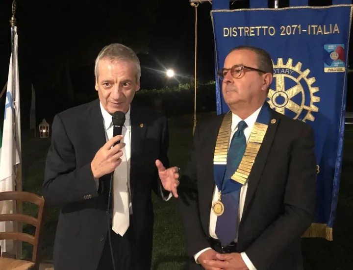 Il presidente uscente Luigi De Franco e il presidente incoming Gian Luca Rossi