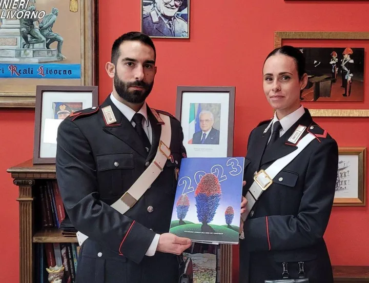 La copertina del calendario 2023 dell’Arma dei Carabinieri