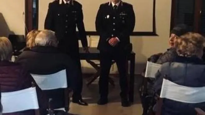 L’incontro con i carabinieri