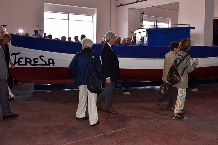 L'inaugurazione della Teresa nel Magazzino delle imbarcazioni storiche (Lanari)