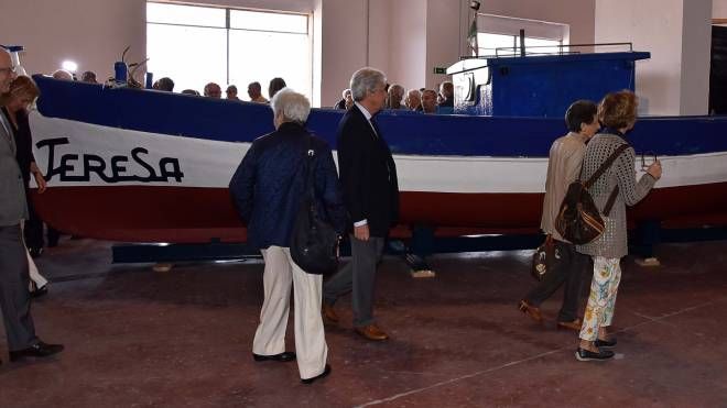 L'inaugurazione della Teresa nel Magazzino delle imbarcazioni storiche (Lanari)
