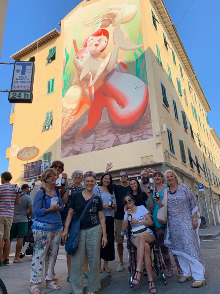 inaugurazione murale a Livorno