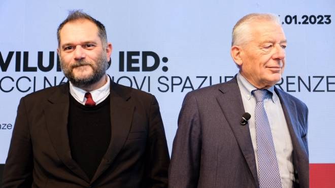 Danilo Venturi direttore IED Firenze e Francesco Gori ad Gruppo IED